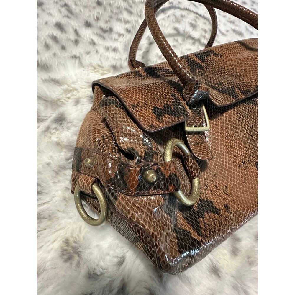 Y2K Casual Corner Genuine Leather Python Snake Pr… - image 12